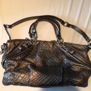 Coach gunmetal shoulder bag